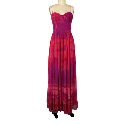 Hemant And Nandita Vibrant Multicolor Soma Maxi Dress Size S