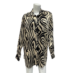 Ronny Kobo Bold Zebra Rico Top Size M