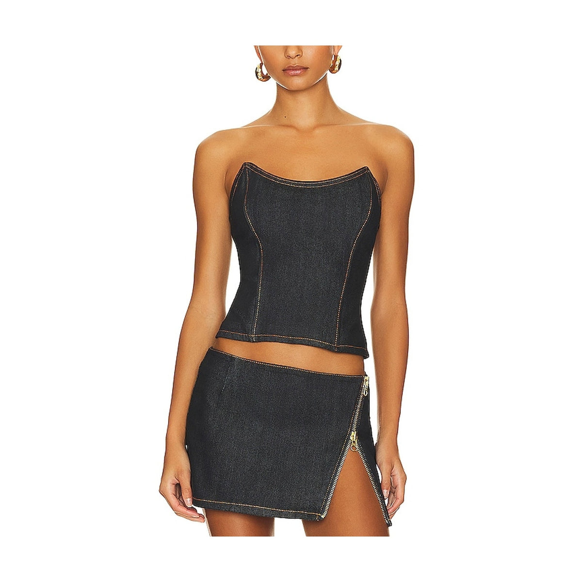 Retrofête Strapless Rinse Allie Corset Top Size S NWT