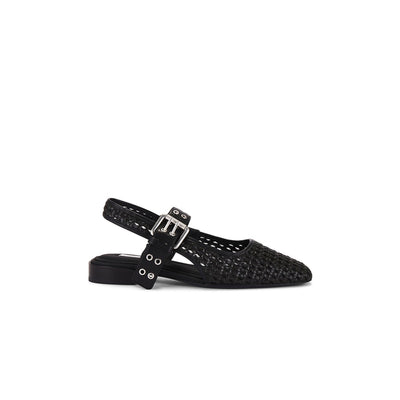 Rag & Bone Woven Black Astra Slingback Flats Size 9.5