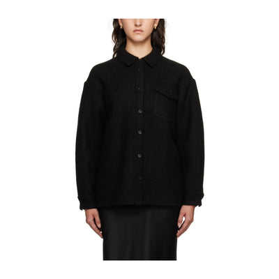 Anine Bing Textured Black Sloan Jacket Size XS