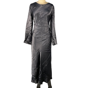 Third Form Sleek Gray Open Back Maxi Dress Size Aus 14/ US 10 NWT