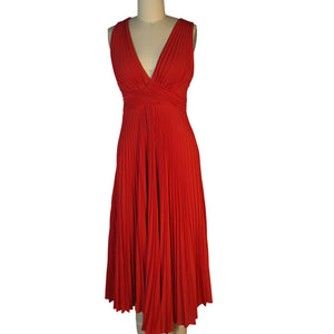A.L.C. Pleated Red Everly Size 2 Dress