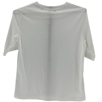 Vince Easy White Elbow-Sleeve T-Shirt Size XS