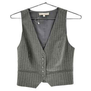 Favorite Daughter Pinstriped Gray The Favorite Vest Size S