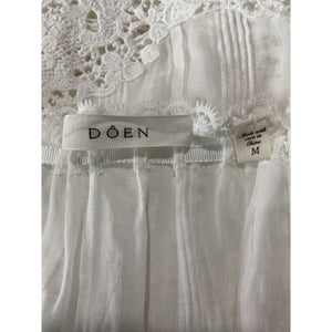 Dôen 'Amal' White Ramie Top Size M