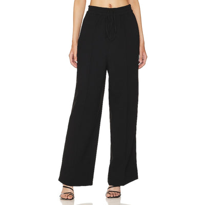 Shona Joy Wide Leg Black Amura Relaxed Pants Size 2