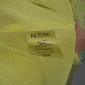 Alexis Floral Green Analia Size XXS Dress