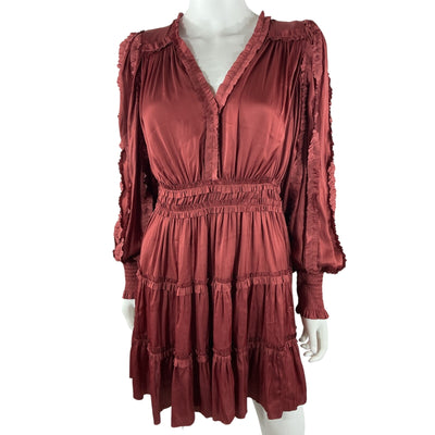 Ulla Johnson Ruffled Desert Rose Amara Dress Size 4