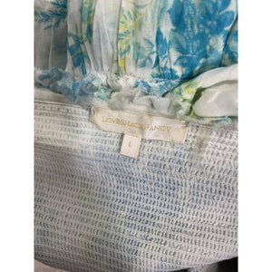 Loveshackfancy Floral Magic Turquoise Olani Dress Size L