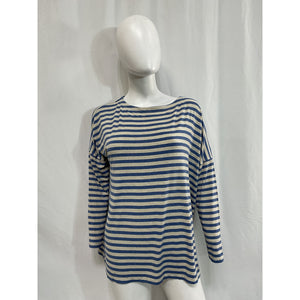 Hatch The Perfect Blue Viscose Long Sleeve Tee Size 1