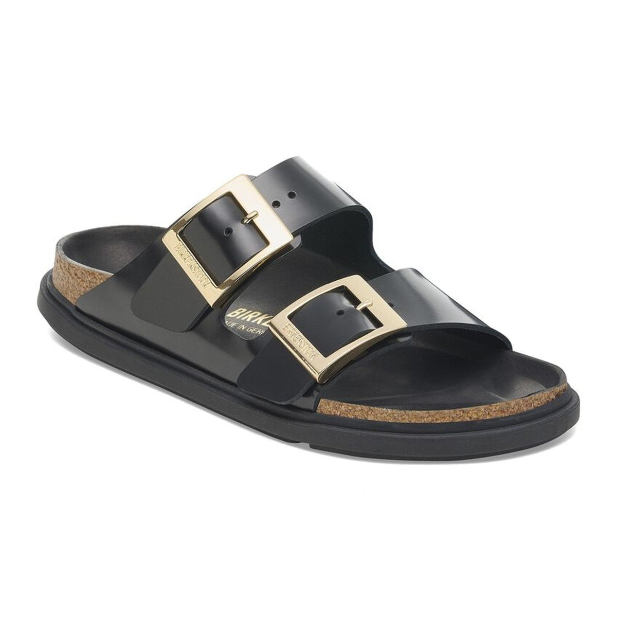 Birkenstock Patent Black Arizona Sandals Size 40