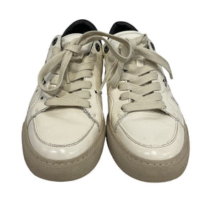 Zadig & Voltaire 'Board Crush Serigraphy' White Lace Up Sneakers Size 7