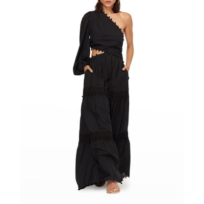 Cami Nyc Asymmetric Black Olympia Maxi Dress Size XS
