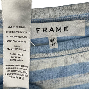 Frame Boxy Multicolor Linen Crop Top Size XS