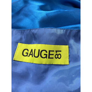 Gauge81 'Shiroi' Blue Gathered Longsleeve Minidress Size S