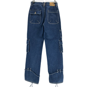 Lpa Mid Rise Blue Bea Cargo Denim Jeans Size 24