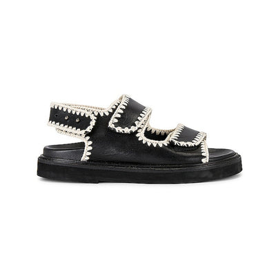 Toral Whipstitched Black Kristen Sandals Size 40 EU / US 10