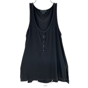 Hatch Soft Ribbed Black Nursing Henley Tank Size 0