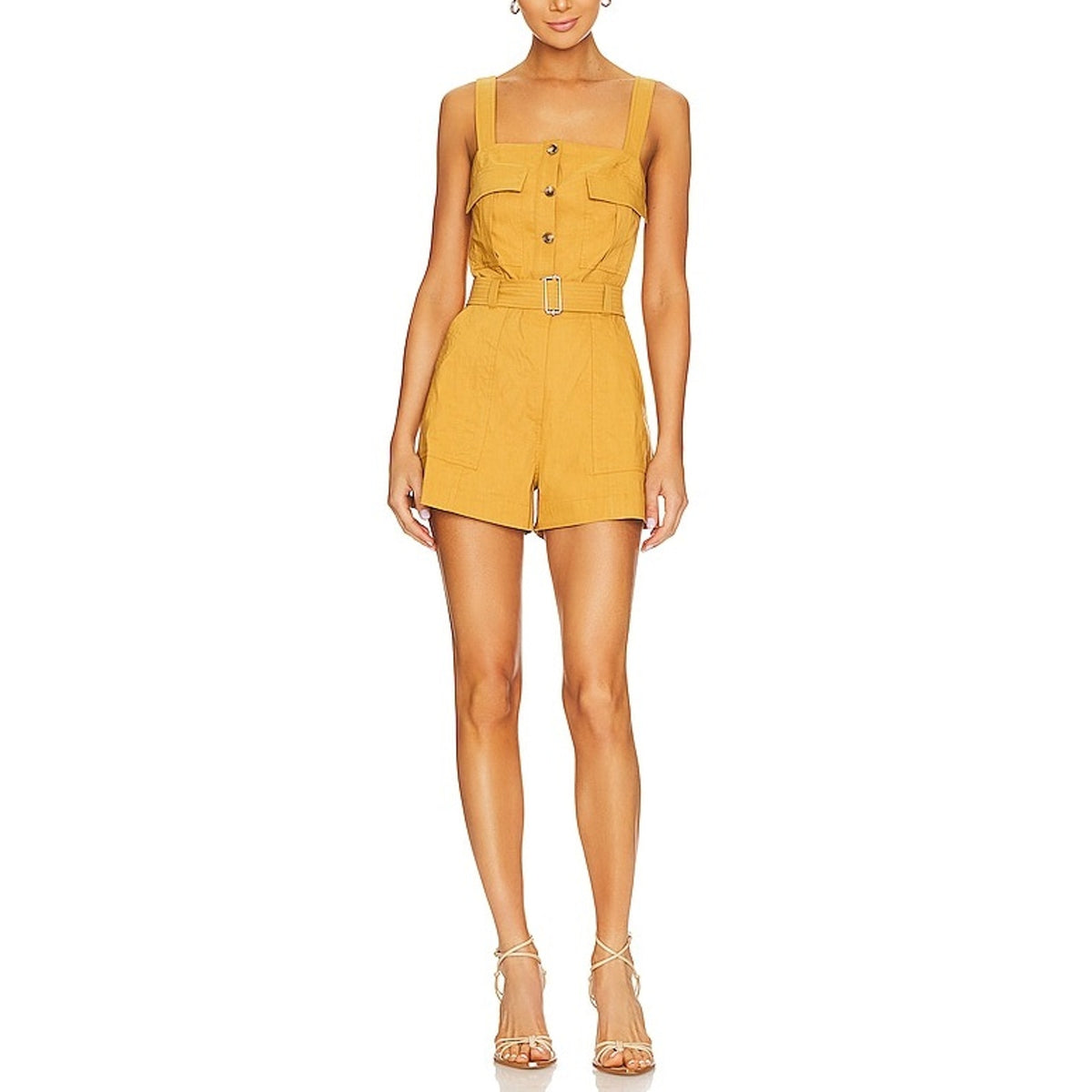 A.L.C. Belted Brown Gillian Romper Size 2