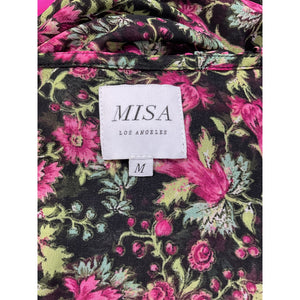 Misa Los Angeles Ruffled Flora Fuchsia Kidada Dress Size M