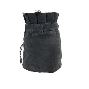 Retrofête Belted Jet Black Shalina Skirt Size XS