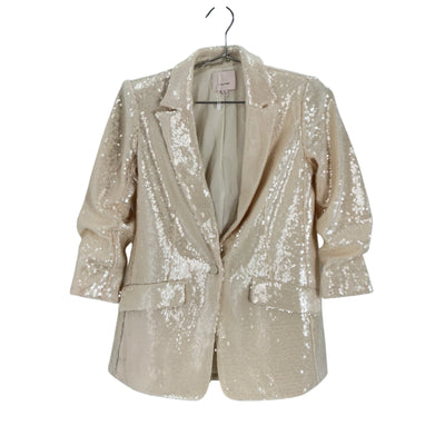 Cinq à Sept Sequined Beige Kimmi Blazer Size 00