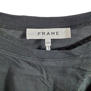 Frame Knotted Noir Roll Sleeve Tee Size M Shirt