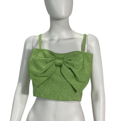 Mestiza New York Textured Green Corazon Crop Top Size 4