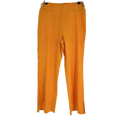 Cult Gaia Appliqued Orange Grier Trousers Size M