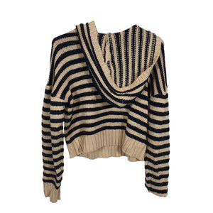 For Love & Lemons Striped Beige Elyse Size M Hoodie
