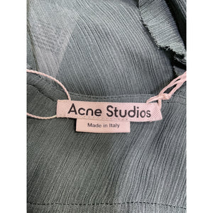 Acne Studios Ruffled Teal Strap Top Size 40 NWT