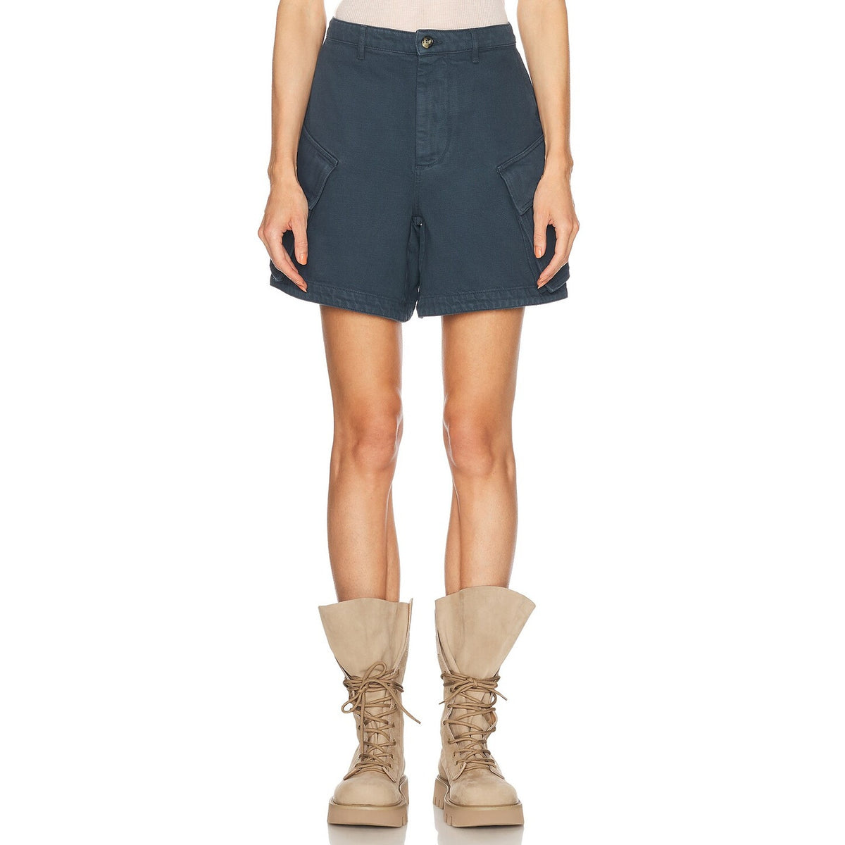 J.W. Anderson High Waisted Blue Cargo Shorts Size 4