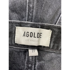 Agolde 'Mila' Black Cotton Short Size 27