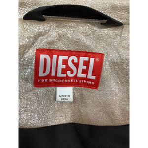 Diesel Metallic Silver Tafy Jacket Size 38 / US Small