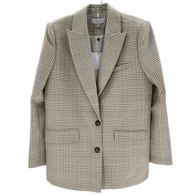L'Academie Tailored Beige Abigail Blazer Size M