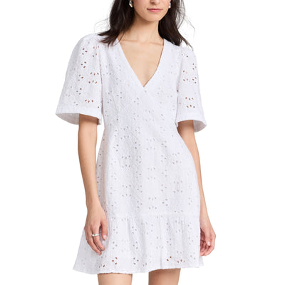 Rhode Eyelet White Mariana Mini Dress Size 0