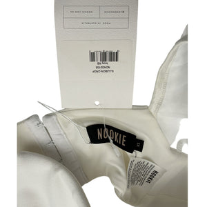 Nookie Sheer White Illusion Crop Top Size XS