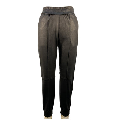 Sprwmn Sleek Black Cuffed Jogger Pants Size S NWT