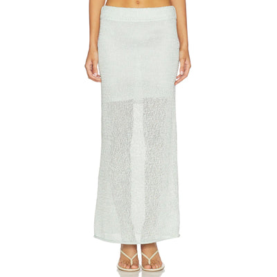 A.L.C. Open Knit Pale Mint Midi Skirt Size XS