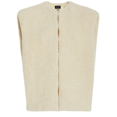 Isabel Marant Plush Cream Vest Size FR 36 / US 2