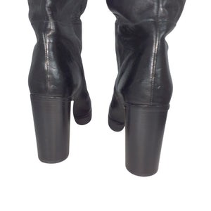Isabel Marant Sleek Black Lurna Over-The-Knee Boots Size 39 EU / US 8.5
