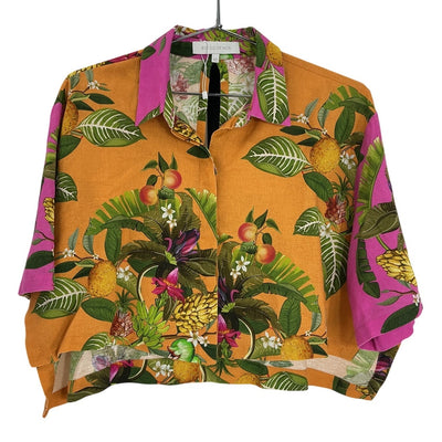 Borgo De Nor Tropical Multicolor Alani Shirt Size 12