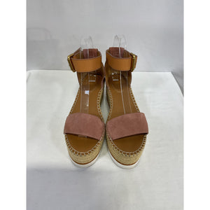 See By Chloé 'Glyn' Pink Leather  Platform Sandal Size 6