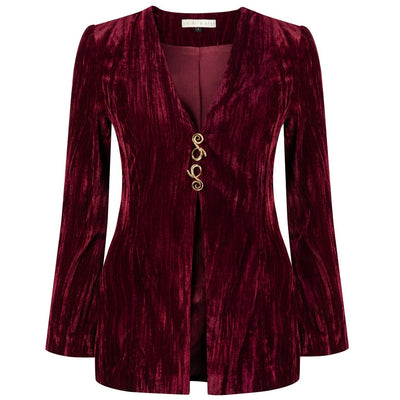 Usisi Sister Crushed Velvet Purple Coco Top Size S