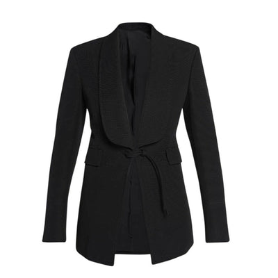 Bottega Veneta Textured Black Cotton Ottoman Jacket Size 38 IT / US XS - NWT