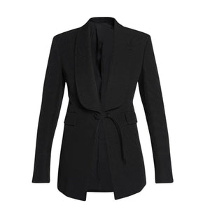 Bottega Veneta Textured Black Cotton Ottoman Jacket Size 38 IT / US XS - NWT
