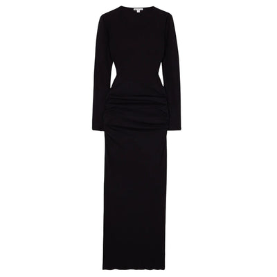 James Perse Cotton Jersey Black Maxi Dress Size 2