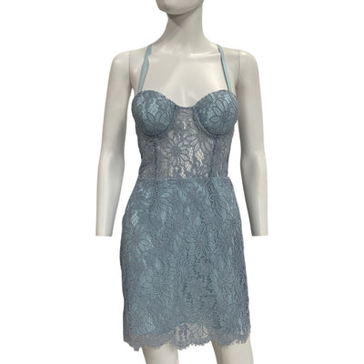 Nbd Lace Ice Blue Lilia Dress Size S NWT