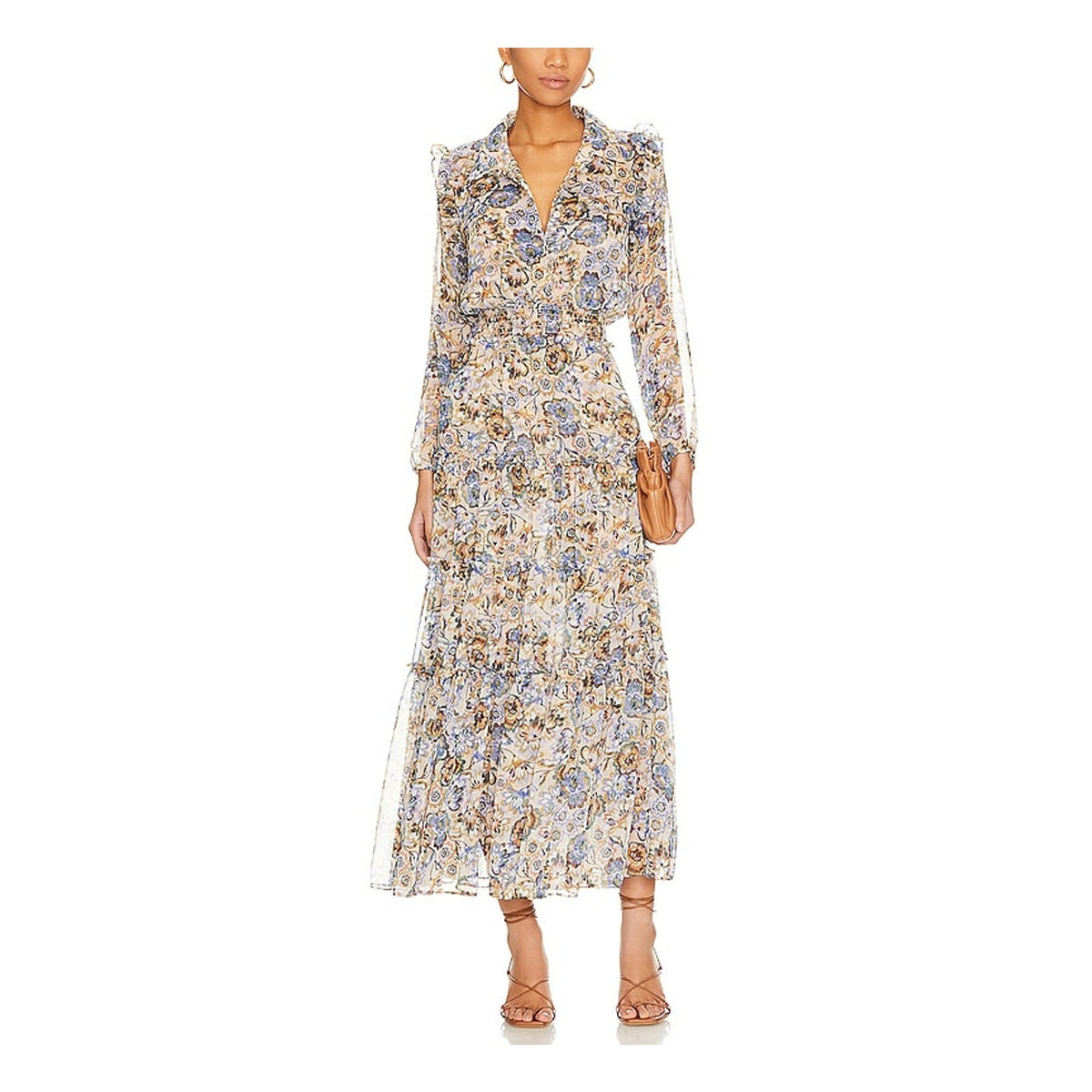Misa Los Angeles 'Ahreana' Blue Polyester Dress Size XS